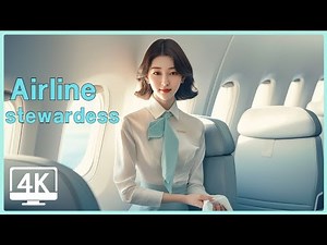 [4K] Airline Stewardess lookbook | 하늘 위의 패션쇼: 2024년 최고의 항공 승무원 유니폼