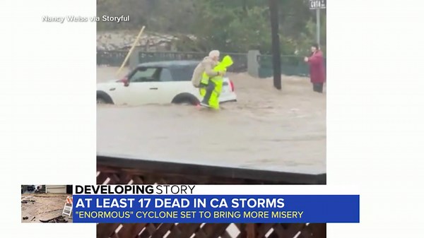 CALIFORNIA FLOOD CRISIS: Residents are now bracing for an “enormous” cyclone after getting slammed by weeks of major storms. ABC’s Christie Ileto has more on the extensive damage. | World News Now