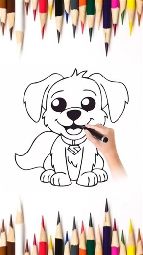 How to draw Krypto the Superdog