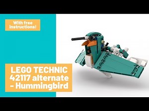 Lego Technic hummingbird - 42117 C model with free video instructions