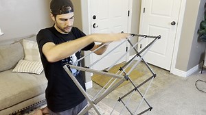 Watch Oversized Clothes Drying Rack Review on Amazon Live