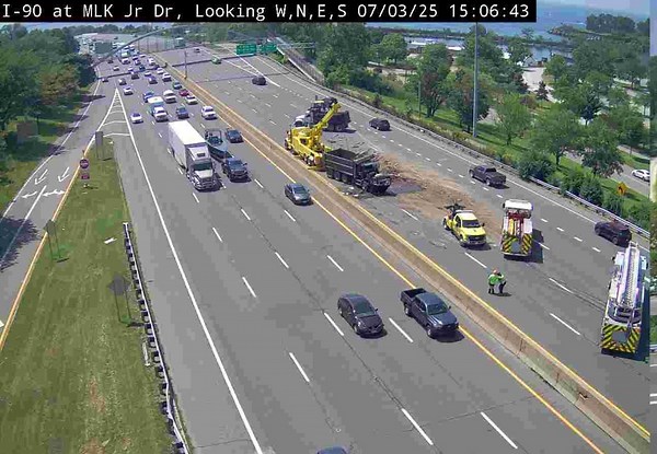 I-90 West cleared after crash caused backup in Cleveland