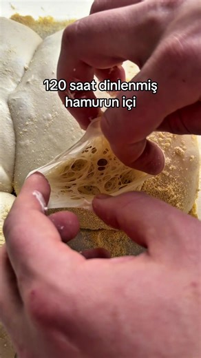 120 saat dinlenmiş hamurun içi