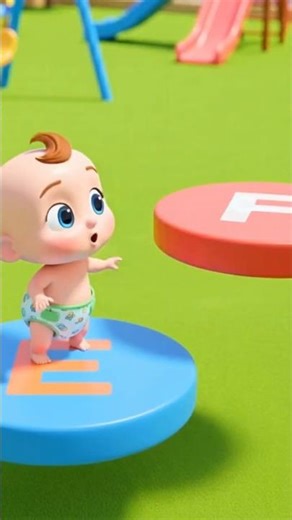 ABC Song for Kids (E-H) | Fun Alphabet Nursery Rhyme | ABCD Learning Song #abcd #kidssongs #shorts