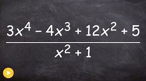 How to divide two polynomials using long division