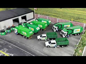 Trash cleanup in miniature: Amazing 1/64 Scale Garbage fleet in Operation