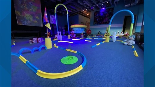 Glow Golf available at indoor golf facility in York County