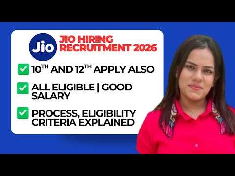 Reliance Jio Work From Home Job | 10th Pass Can Apply | 2026 Latest Jobs