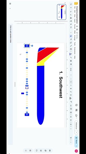 Build planes in google slide part1 #art #aviation #airplane #southwestairlines ‪@SouthwestAir‬