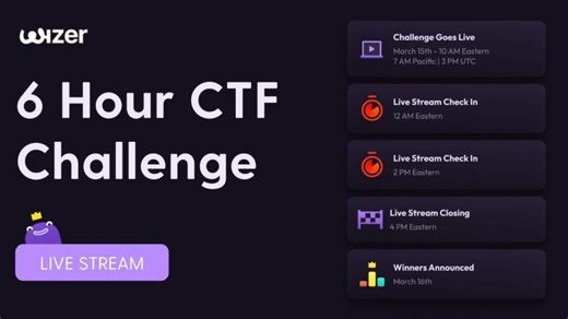 Wizer CTF 6 Hour Challenge Kickoff - 10 AM | Robbe Van Roey