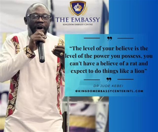 Quote of the Day ✨ — Dominion & Faith “The level of your belief is the level of the power you possess. You can’t have the belief of a rat and expect to move like a lion.” 🦁 I decree: My faith is rising above limitation. I declare: I think, speak, and move with lion-like authority. I decree: Small belief is broken off my life. I declare: I walk in kingdom power, confidence, and dominion. 👑🔥 📖 “According to your faith let it be done to you.” — Matthew 9:29 #DominionGeneration #Declarations #Fa