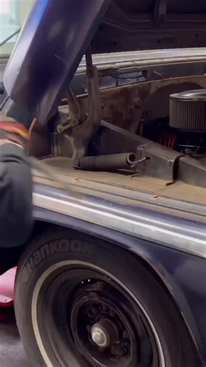 To achieve the maximum drop on your 60-66 C10 it requires you to cut out your inner fenders. The first time I ever did this was super stressful so i decided to make a template that’s easy to tape on to get the perfect cut that is nice and rounded like your tire. After you make the cut, you can cover the hole with some of the @gmss.fab inner fender covers that bolt on. Finish it off with some of my simple shocks for your hood and you have the clearance you need and a nice finished look. | SIMPLE.