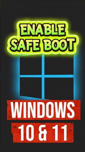How to Enable Safe Boot for PC 🖥️