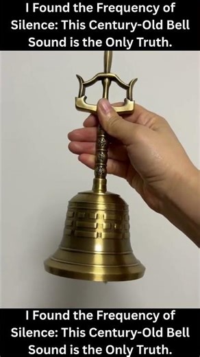 I Found the Frequency of Silence: This Century-Old Bell Sound is the Only Truth.