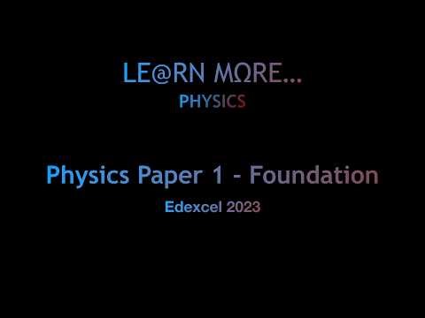 2023 Edexcel Physics Paper 1 Foundation