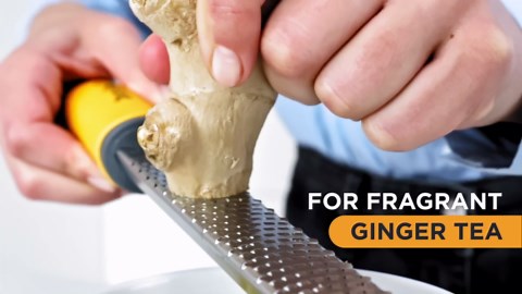 Deiss PRO Citrus Zester & Cheese Grater - Parmesan Cheese Lemon, Ginger, Garlic, Nutmeg, Chocolate, Vegetables, Fruits - Razor-Sharp Stainless Steel Blade, Wide, Dishwasher Safe (BLACK)