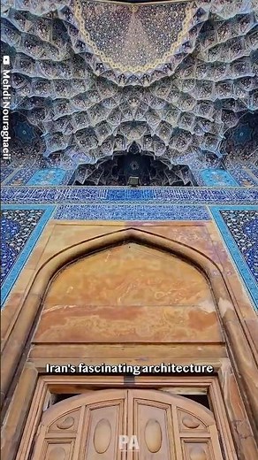 Shah Mosque: The Jewel of Iranian Architecture 🕌✨💙 #architecture #iran #isfahan #persian #travel