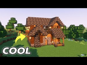 Cool Survival House Tutorial #minecraft