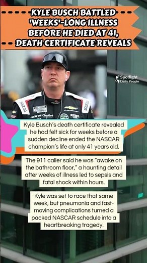 Kyle Busch’s Final Health Clue 💔