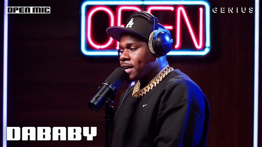 #dababy is back on #genius 👏 the charlotte rapper treated us to a special double-feature #openmic performance 🎤🔥 with his songs "POP DAT THANG" & "MARINATING" 🎶 off his new album 'BE MORE GRATEFUL' 💿 | Genius