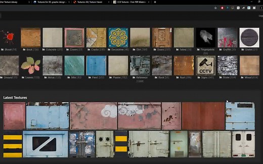 【纹理贴图】【中文字幕】5个免费网站下载逼真的纹理l GameArt教程