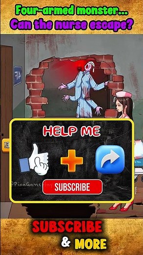 👻There's the four-armed monster...Can the nurse escape? #games #gameplay #funny