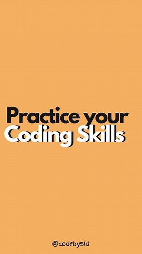 Siddhant Jain on Instagram: "🚀 If you are learning programming you must know that building projects and solving problems is the best way to learn and master Programming. ✅ Codewars.com ✅ Leetcode.com ✅ HackerRank.com ✅ Geeksforgeeks.org These platforms have some amazing coding challenges to solve, you must try 🙌🏻⚡ Happy Coding ☕ #coding #problemsolving #programming #coder"