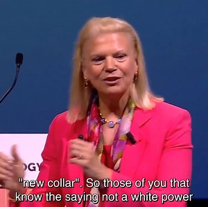 19 reactions | Here's a #throwback to Ginni Rometty, CEO of IBM, on stage and discussing responsible tech at #VivaTech! Find out more and watch her full talk here: https://bit.ly/2QGaSlH | Viva Technology | Facebook