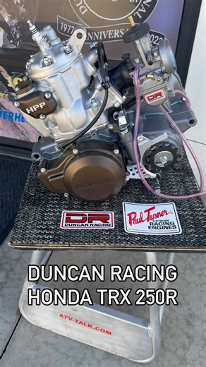 Complete Duncan Racing Engine Build 87 Honda TRX 250R Paul Turner CR HPP Cylinder Conversion Kit Pyramid Reed Valve Keihin Carburetor Hinson Billet Clutch Vapor Blasted Cylinder and Head Custom Powder Coat: Dark Silver Metallic & Bronze Copper #DuncanRacing #honda #trx250r #paulturnerracing #1987 | Duncan Racing International, Inc.