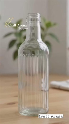 A Beautiful art on Bottle #clayartwork #bottlecraft #bottledecor #bottleart