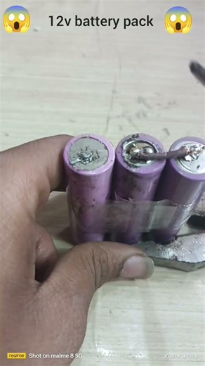 12v battery pack making at home #experiment