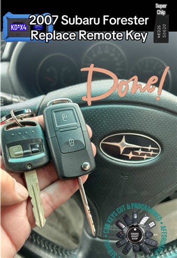 The owner of this Subaru Forester reached out to us because his remote had stopped working. He’d changed the battery 🪫 so he was sure that wasn’t the problem. So he booked us in for a new remote key, while we were there we checked the battery he fitted. It was too thick & had cracked the remote PCB. This is how we made him a replacement remote key. #extracarkeys #subaruforester #locksmith #wrongbattery #tarniet