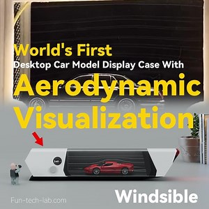 FUN-TECH-LAB on Instagram: "This INCREDIBLE Desktop Car Model Case: Unlock a New Dimension of Play of your Car Model!" This is the world’s FIRST Desktop Car Model Display Case that can visualize the Aerodynamic and can enhance your experience with customizable screens and LED lighting! AND.. it has various sizes supporting a maximum of 1:18 models and a minimum of 1:64 models!"
