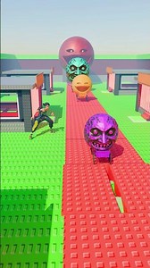 Colorful Big & Small Cars Go Over Monster Moon Sliding Bridge#shorts #animation