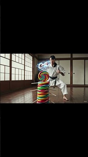 ASMR Karate Tile Break! Sweet Power in Cinematic Destruction #shorts