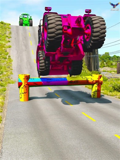 ‎ TRAKTOR vs. HOLZBALKEN 😱 #shorts #beamng