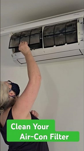 Struggling AC? Clean the Filter in Your Split System #airconditioner #airconditioningmaintenance