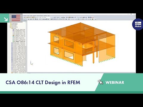Webinar: CSA O86:14 CLT Design in RFEM