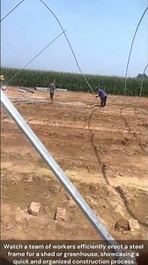 The process of building a steel frame structure