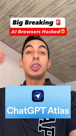 1K views · 22 reactions | ATLAS and COMET bank account khaali kardenge AI browsers hacked using prompt injection, ATLAS and COMET AI browsers getting attacked , AI browser Points to keep in mind #chatgptatlas #ainews #technews #techupdates | Dishant Explains | Facebook