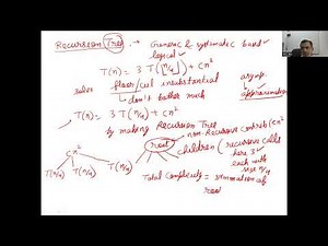 Algo L06b: Solving Recurrence relations using Recursion Tree