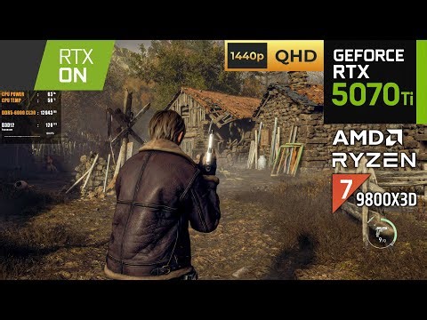 Resident Evil 4 - RTX 5070 Ti 16GB | Ultra Settings + Ray Tracing High | 1440p | Gameplay Benchmark!