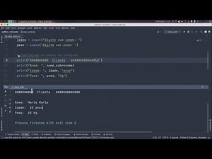 Python | Exercício - Função input() e print()