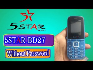 5Star BD27 Flash File 100%Tested Flash File Without Password