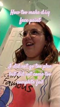 How to make DIY face paint!