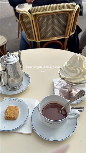 Is this worth it?! Trying the famous hot chocolate at Carette Café in Paris 🇫🇷☕✨ #frenchchocolate