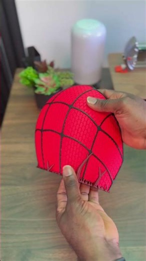 3d printed Spider-Man helmet #3dprinter #diy #spiderman #cosplay