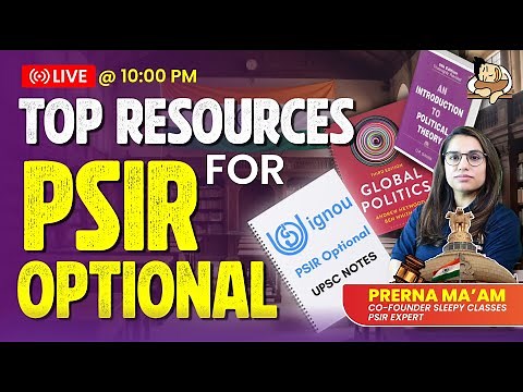 Complete PSIR Optional Booklist for Beginners | UPSC 2025 Best PSIR Resources | Sleepy Classes IAS