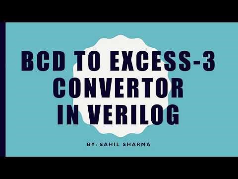 BCD to Excess 3 Code Converter | Verilog Programming