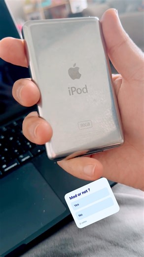 80GB of pure nostalgia 😭 My NEW iPod Classic 6th Gen is here!” #ipods #ipodclassic #modding #apple